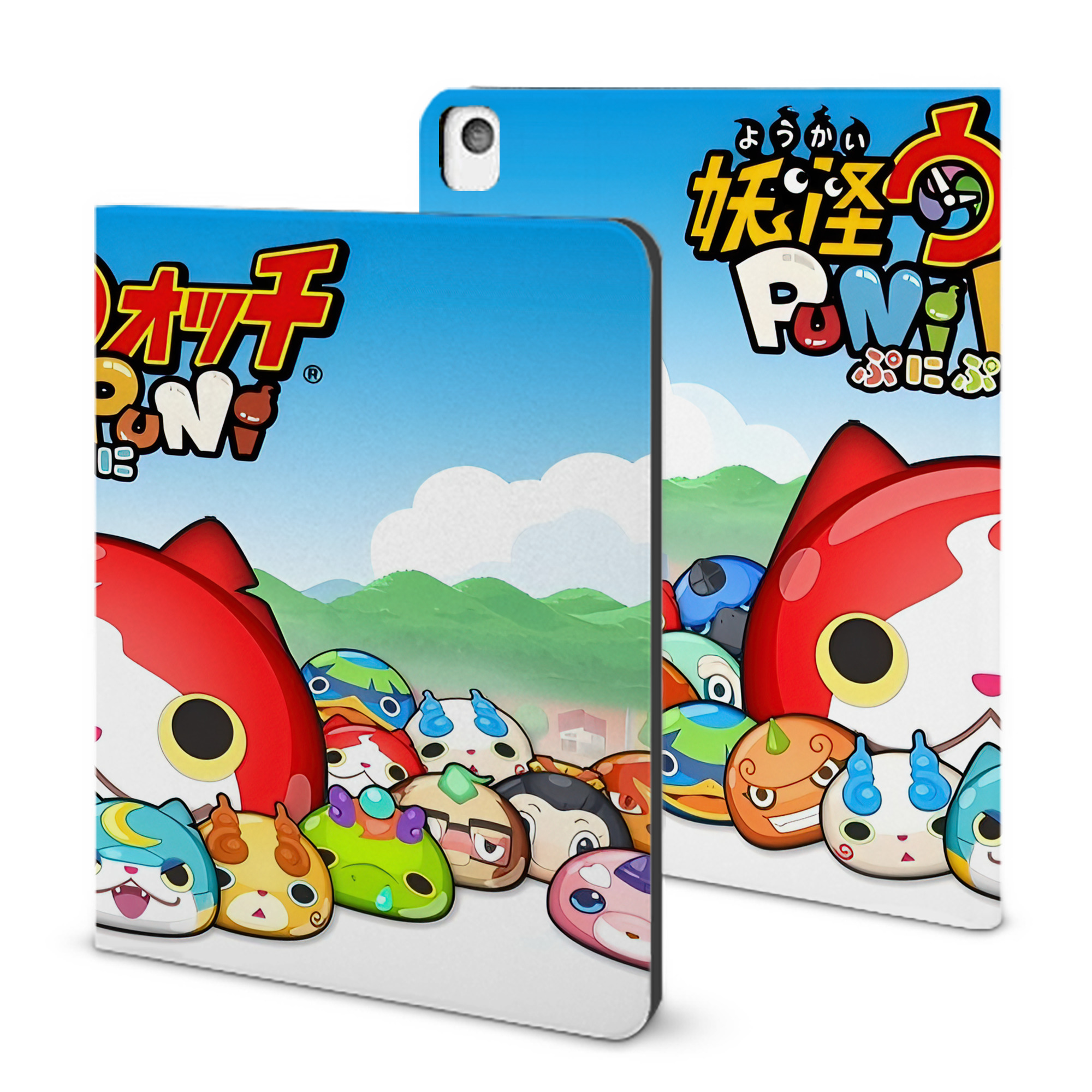 （画像用） 妖怪ウォッチ Yo-kai Watch IPadケース ペンホルダー付き ブックスタイルデザイン